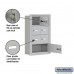 Salsbury Cell Phone Storage Locker - 4 Door High Unit (5 Inch Deep Compartments) - 6 A Doors and 1 B Door - Aluminum - Recessed Mounted - Master Keyed Locks  19045-07ARK